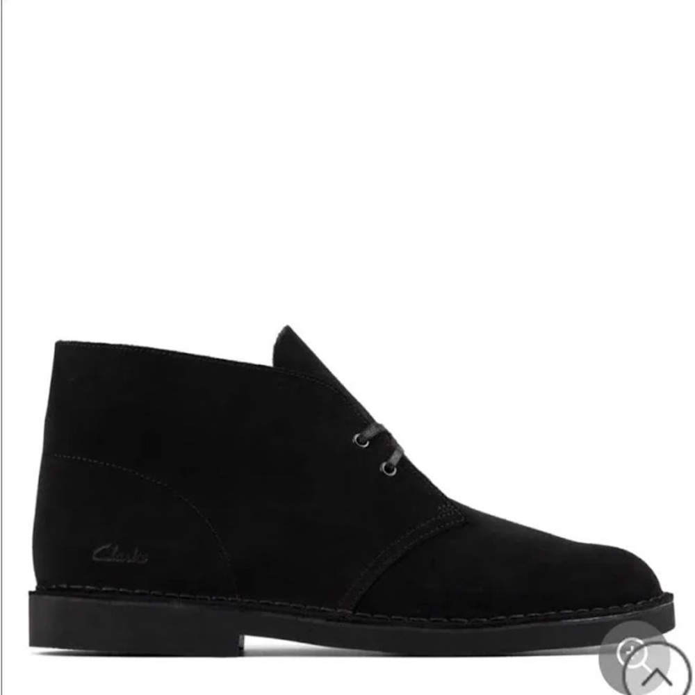 Clarks Desert Boot 2 Black Suede Size 8